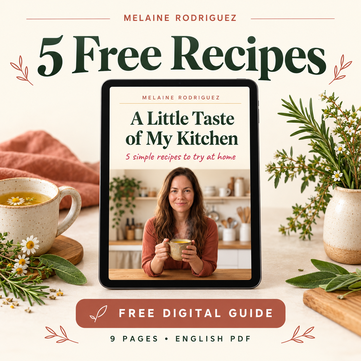 Melaine's free five-recipe guide