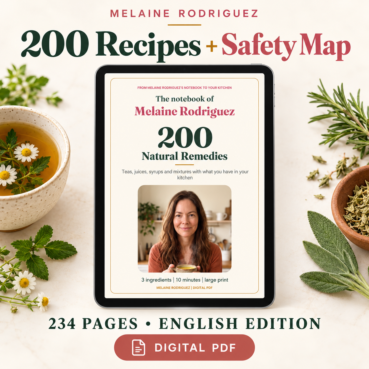 Melaine Rodriguez 200 Recipes and Safety Map digital book